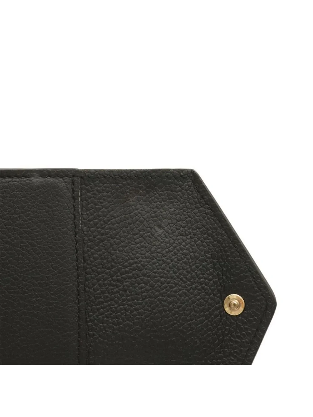Louis Vuitton Monogram Empreinte Portefeuille Zoe Trifold Wallet Noir Black Gold